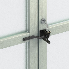 Black Carbon Steel Gate Lock for Door Security,, Easy Installation, Heavy Duty, Weather Resistant
