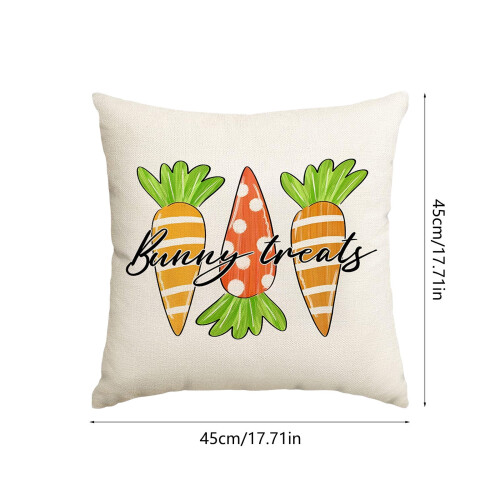 AuroraX Easter Bunny Throw Pillow Cover Western Decor 2