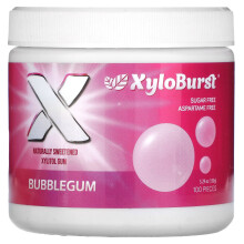 Xyloburst, Xylitolová žvýkačka, Bubble Gum, 100 Kusov, 5,29 oz (150 g)