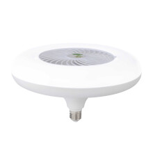 Mini ventilateur de plafond fermé avec lumière, douille à visser, 3 niveaux de luminosité (110-265 V), télécommande, pour garage/atelier/chambre