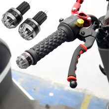 Plugue de guidão de motocicleta em alumínio – pacote com 2 unidades