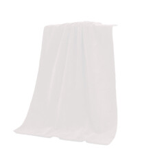 AUQ Towels Mikrofiber Ansiktsdukar Snabbtorkande Hårduk, Vit, 28 x 61 cm