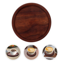 Dessous de verre ronds en bois de noyer, isolants thermiques, lot de 2 pour la maison