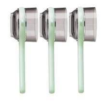 Lot de 3 éplucheurs à fruits et légumes en acier inoxydable avec boîte de rangement - Outil de cuisine anti-déversement