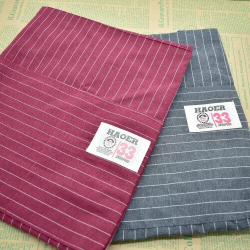 Women's Kitchen Aprons with Pockets 2 Pack Red Black 2