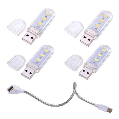 5 τεμάχια νυχτερινό φως LED, πληκτρολόγιο USB, φωτιστικό φορητού υπολογιστή,
