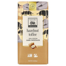 Endangered Species Chocolate, Toffee de Noz + Chocolate Escuro, 72% de Cacau, 3 oz (85 g)