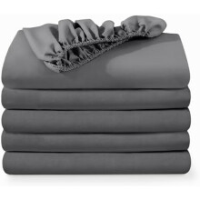 Tweepersoons hoeslakens (2 stuks) van microvezel met diepe hoes