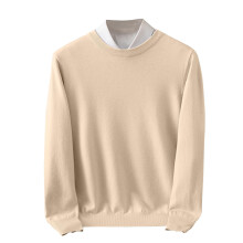 Men's Fashion High Neck Sweater Fall Winter Casual Solid Color Thermal Warm Knitted Pullover Top Men's Sweaters(Beige#1,2XL)