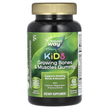 Nature's Way, Barn, Växande Ben & Muskler Gummy, 2 +, Vildbär, 60 Gummies