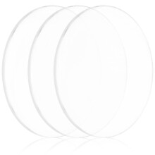 3Pcs Clear Acrylic Round Discs Round Clear Acrylic Sheets Transparent Acrylic Circle Discs