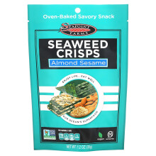 Seapoint Farms, Zeewier Crisps, Almond Sesam, 1,2 oz (35 g)