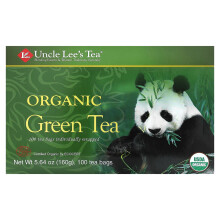 Uncle Lee's Tea, Orgaaninen Vihreä Tee, 100 Tee Pusseja, 5,64 oz (160 g)