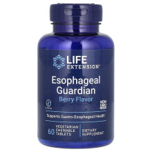 Life Extension, Guardiano dell'Esofago, Berries, 60 Comprimi Vegetariani