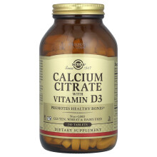 Solgar, Calcium Citraat met Vitamine D3, 240 Tabletten