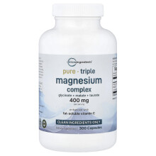 Micro Ingredients, Micro Zutaten, Dreifach Magnesium Komplex, 300 Kapseln (133 mg pro Kapsel)