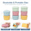 Silicone Food Containers 7oz 4-Pack Stackable Leak-Proof 3