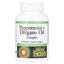 Natural Factors, Complexo de Óleo de Alho e Oregano, 60 Cápsulas Gelatinosas