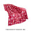Red Snowflake Christmas Throw Blanket 130x100cm 3