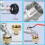 IBC-kran 1000L regnvannssamleradapter med messingventil 4