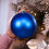 Blue Christmas Ball Ornament Plastic 5.9 inch 7