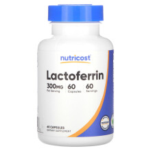 Nutricost, Lactoferrine, 300 mg, 60 Capsules