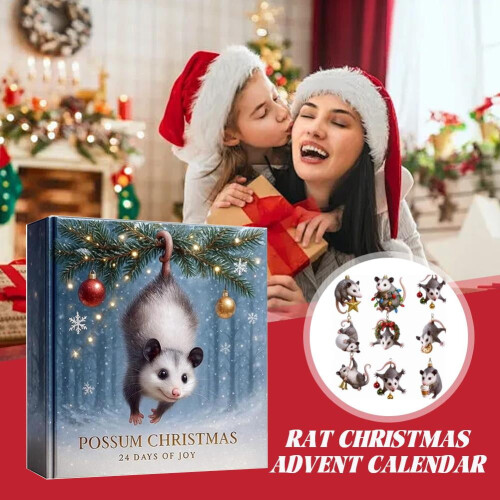 Χριστουγεννιάτικο Ημερολόγιο Advent 2025 με Πόσουμ, Σετ 24ήμερων Ακρυλικών Στολιδίων 2