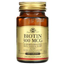Solgar, Biotyna, 300 mcg, 100 Tabletki