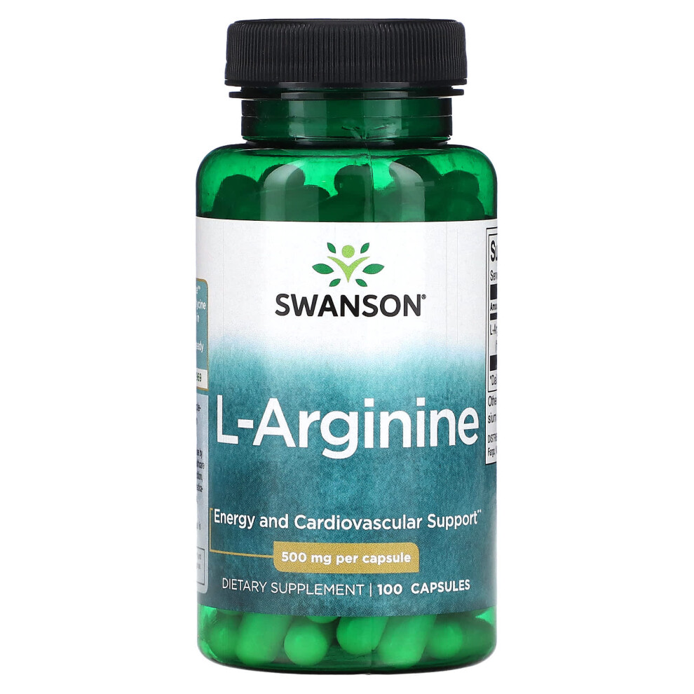 Swanson L-Arginine, 500Mg - 100 Caps - Image 9