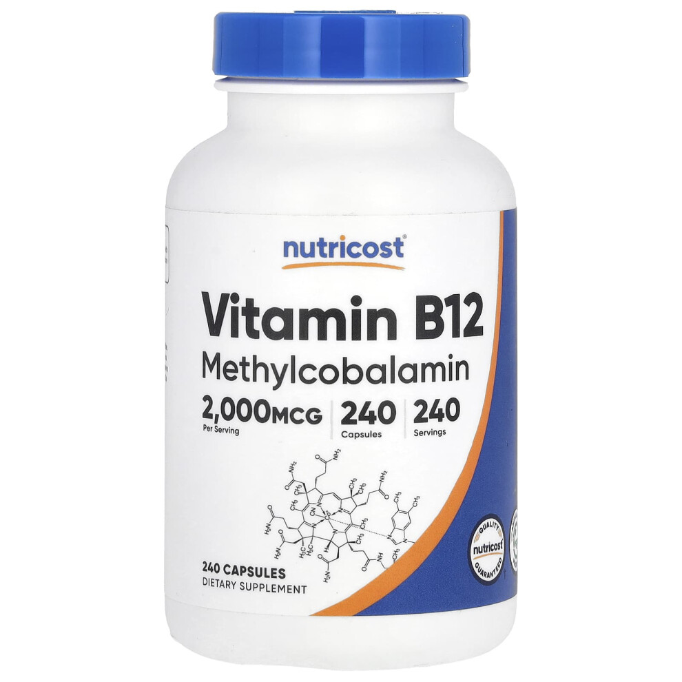 Nutricost , Vitamin B12, 2,000 Mcg, 240 Capsules