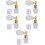 5Ensembles Spray Poudre Pailletée Corps Portable 9