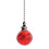 2Pcs Clear Crystal Ceiling Fan Pull Chains with 21" Beaded Extension – Compatible with Ceiling Fans & Lights 2