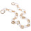 Witte acryl schoudertasriem met ketting, 60 cm 4