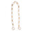 Witte acryl schoudertasriem met ketting, 60 cm 5