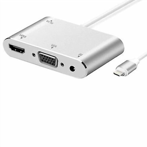 Kabel Lightning do HDMI i VGA do iPhone'a, 1080P 1
