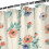 Cortina de chuveiro com estampa floral, 72x84 polegadas, com 12 ganchos. 3