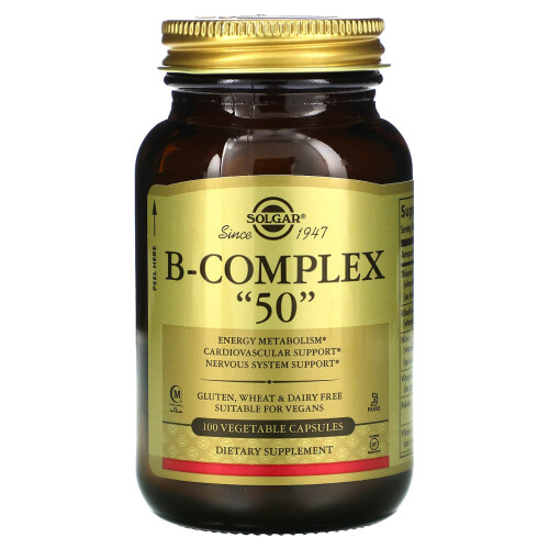 Solgar Solgar, B-Complex "50", 100 Vegetable Capsules