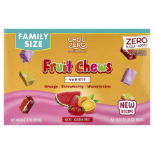 ChocZero, Chewing-uri de Fructe, Variație, 64 Bucăți, 8 oz (224 g)