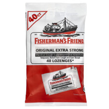 Fisherman's Friend, Menthol Hosta/ Muntlig Anestetisk Lozenges, Original Extra Stark, 40 Lozenges