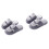 2Paires Pantoufles Coton Pour Hiver 4