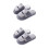 2Paires Pantoufles Coton Pour Hiver 5