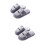 2Paires Pantoufles Coton Pour Hiver 7