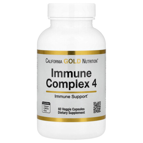 California Gold Nutrition, Ιμουνο Компλέξ 4, 60 Βιολογικά Φύλλα