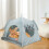 Cat Tent Cave Bed with Soft Mat Portable Folding House 5
