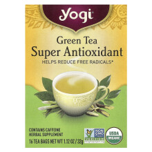 Yogi Tea, Groene Thee Super Antioxidant, 16 Theezakjes, 1,12 oz (32 g)