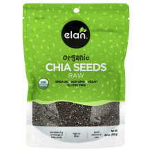 Elan, Organische Chiazaad, Rauw, 8,8 oz (250 g)