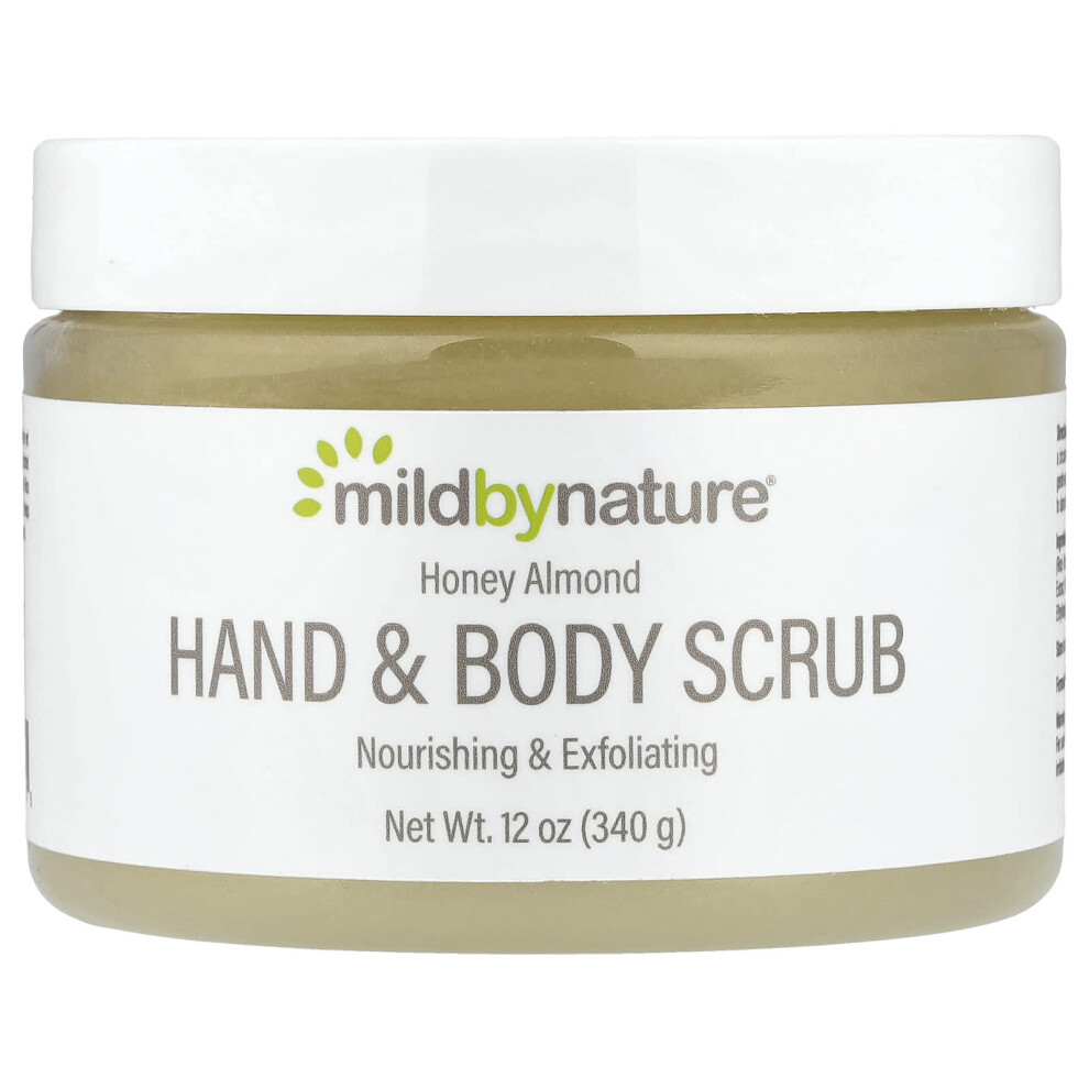 Mild By Nature , Hand & Body Scrub, Honey Almond, 12 Oz (340 G)