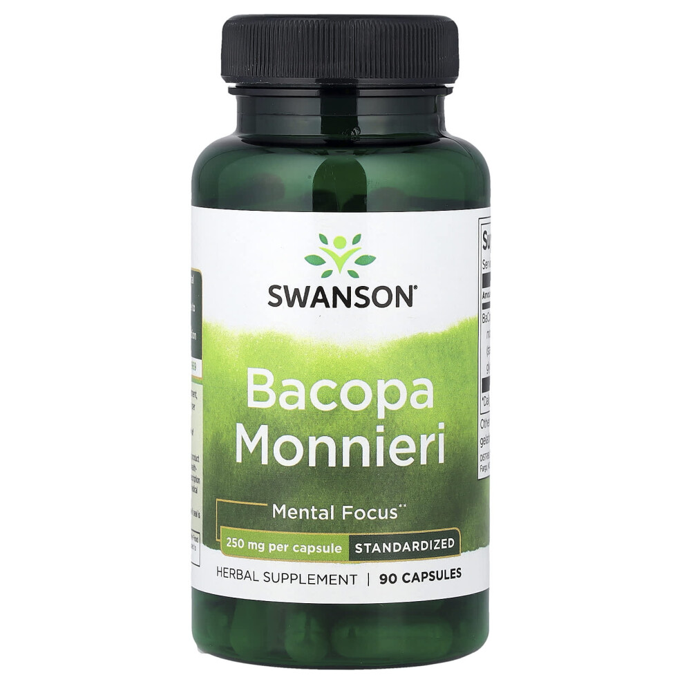 Swanson Bacopa Monnieri, 250Mg - 90 Caps
