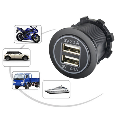 Υποδοχή φόρτισης USB Διπλή έξοδος USB Θύρα φόρτισης USB για αυτοκίνητο, σκάφη, ναυτικό 1