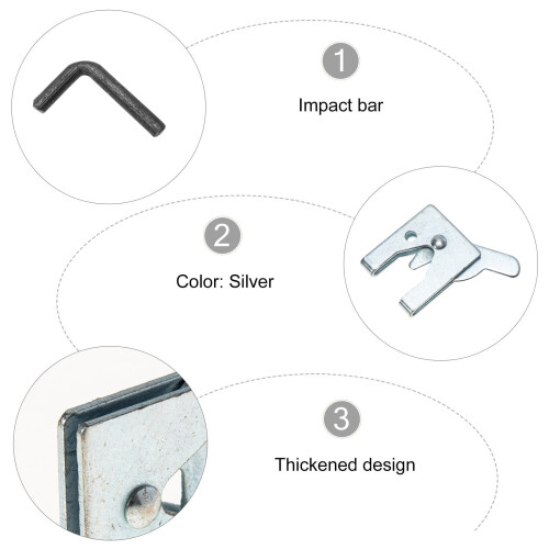 4 Sets Barrier Pet Cage Latch Door Lock Rust-proof 2